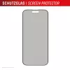 Displex privacy beeldschermbeschermfolie (10H) voor Apple iPhone 16 Pro, Eco montageframe, privacyfilter
