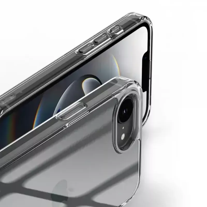 Nevox StyleShell SHOCKFlex 2496 hoesje voor iPhone 16e / SE 2025, 15,5 cm (6,1 inch), transparant
