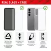 Displex beeldschermbeschermfolie + hoesje voor Samsung Galaxy A55 5G, Eco montageframe, krasvast