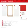Displex beeldschermbeschermfolie + hoesje voor Samsung Galaxy A55 5G, Eco montageframe, krasvast