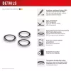 Displex Premium camera-objectiefglas, iPhone 17 Pro/17 Pro Max glas, 10H, enkelvoudige ringen, DLC, transparant, Quick Mount