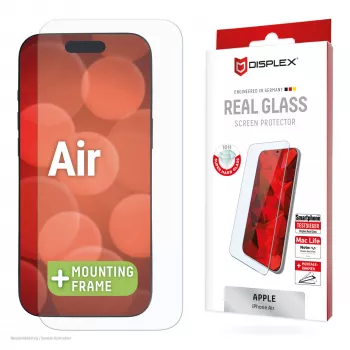 Displex displaybeschermfolie (10H) voor Apple iPhone Air, Eco montageframe, krasvast