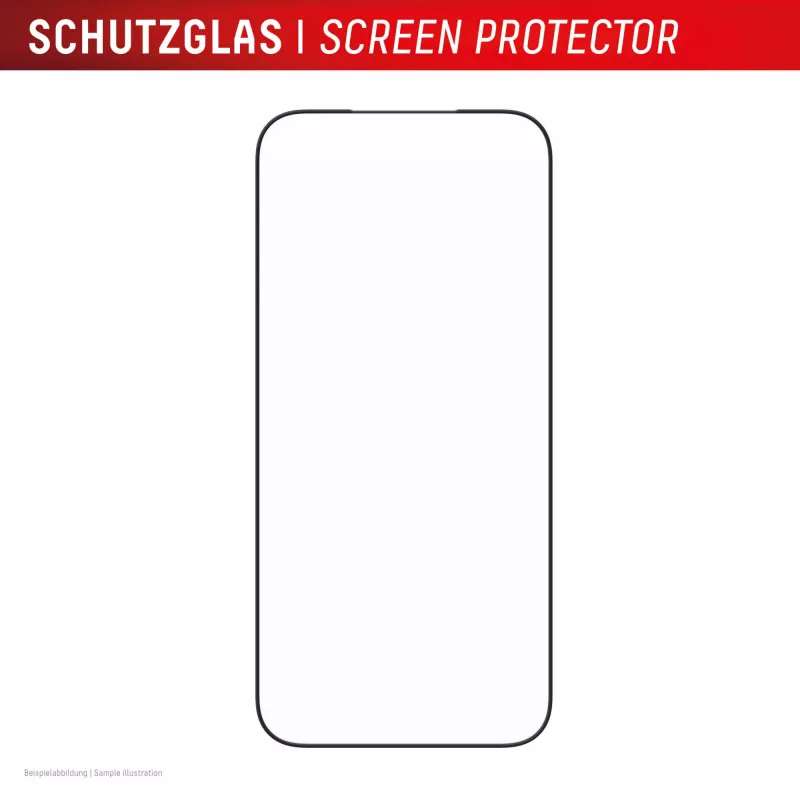 Displex Premium Screen Protector (Full Cover, 10H) voor Apple iPhone 17 Pro Max, Eco-montageframe, Full Cover