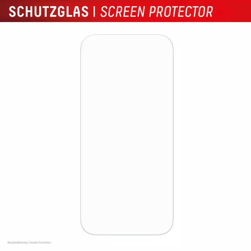 Displex displaybeschermfolie + hoesje voor Apple iPhone 17, Eco montageframe, krasvast