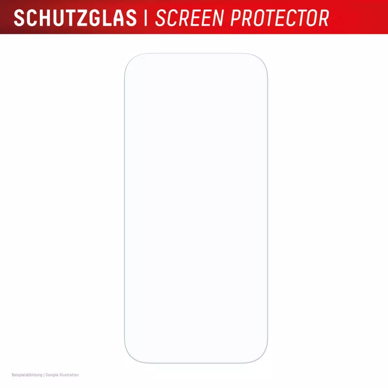 Displex displaybeschermfolie + hoesje voor Apple iPhone 17 Pro, Eco montageframe, krasvast