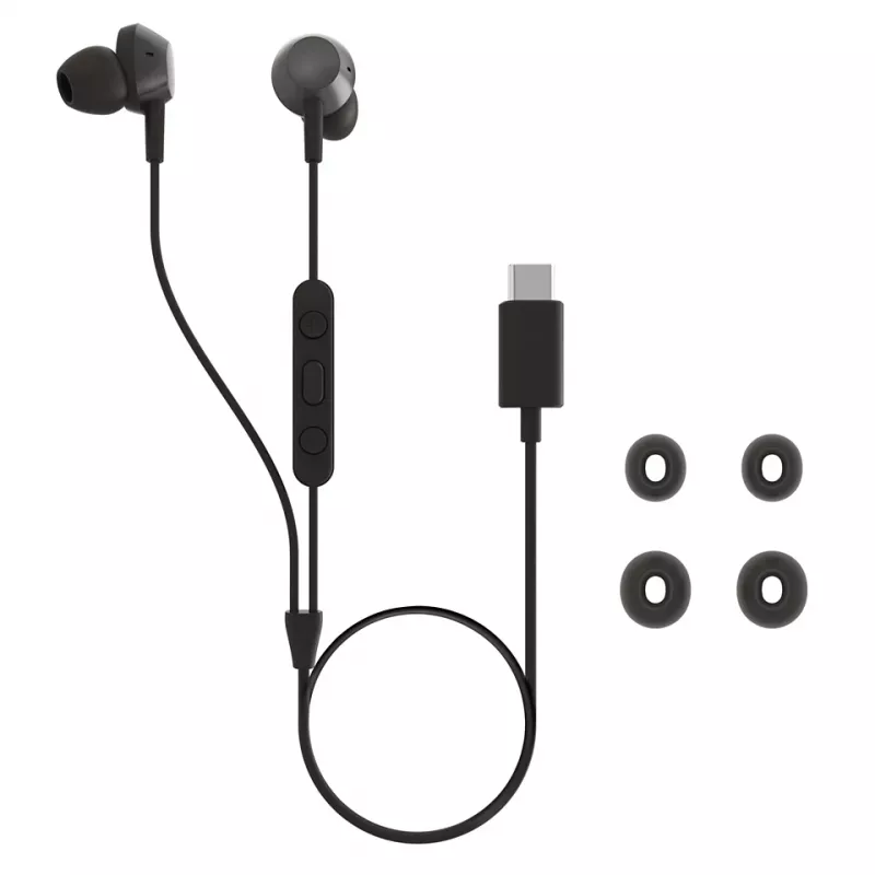 Philips TAE5008BK/00 hoofdtelefoon/headset bedraad in-ear gesprekken/muziek USB Type-C zwart