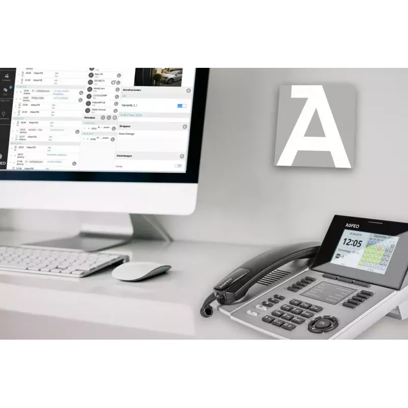 IP-telefoon AGFEO ST 56 zilver LCD