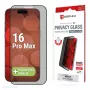 Displex kijkbeschermingsfolie (10H) voor Apple iPhone 16 Pro Max, Eco montageframe, kijkbeschermingsfilter