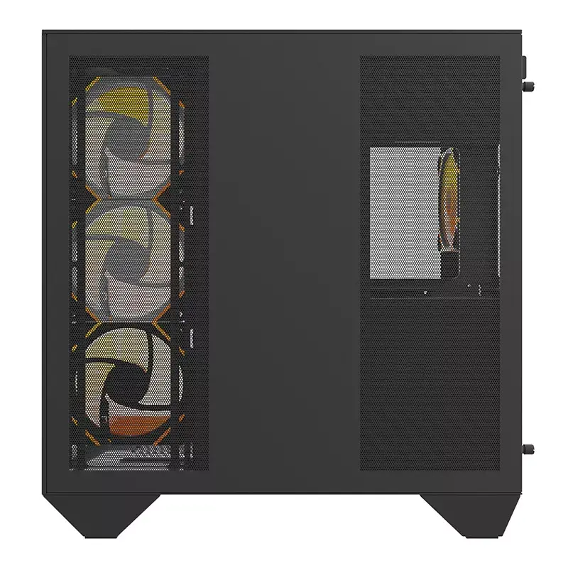 Computerbehuizing Darkflash DY470 ATX zwart met 4 ventilatoren en GPU-houder