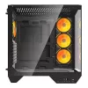 Computerbehuizing Darkflash DY470 ATX zwart met 4 ventilatoren en GPU-houder