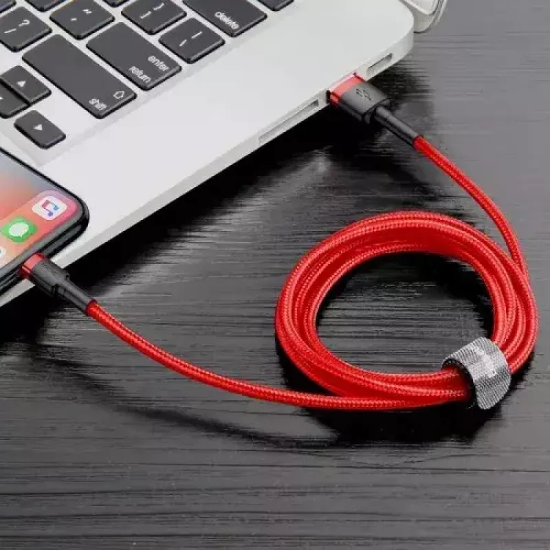 Lightning-kabel Baseus CALKLF-A09 0,5 m rood