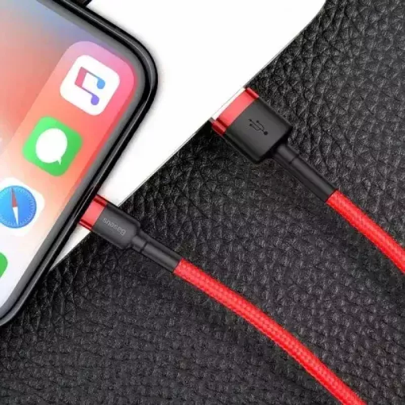 Lightning-kabel Baseus CALKLF-A09 0,5 m rood