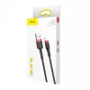 USB-A-naar-Lightning-kabel Baseus CALKLF-C19 2 m – aluminium behuizing, 1,5 A, zwart/rood