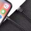 USB-A-naar-Lightning-kabel Baseus Cafule (CALKLF-CG1) – nylon gevlochten, QC3.0 1,5 A, 2 m, grijs/zwart