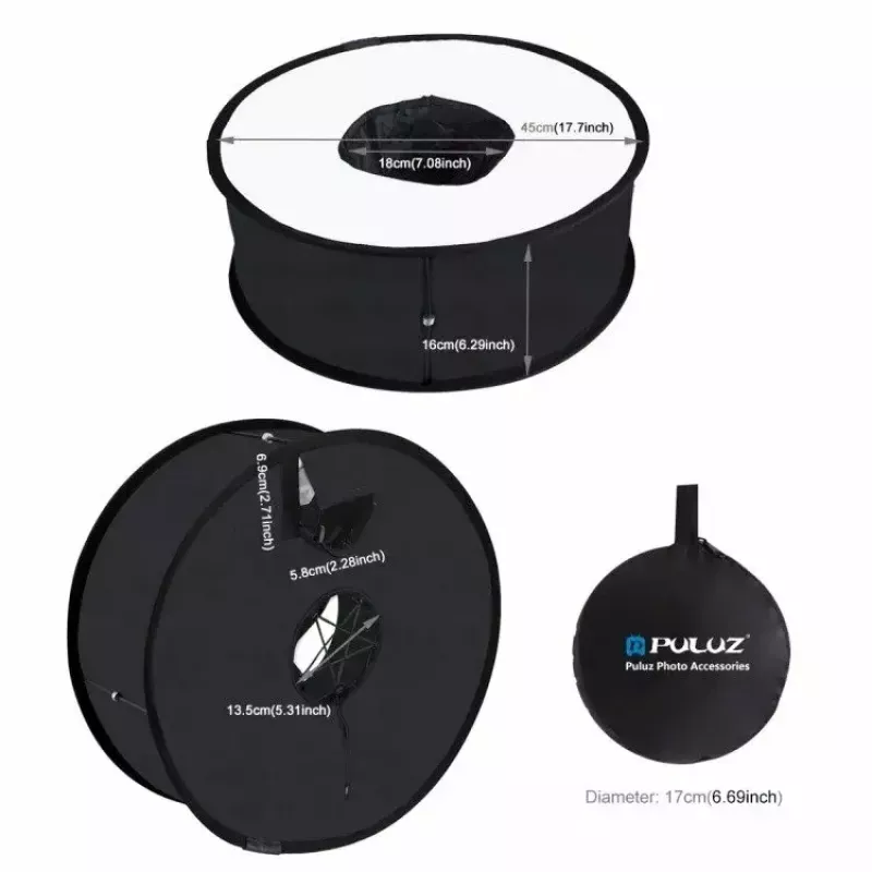Softbox diffuser Puluz PU5145 45 cm rond licht voor fotobelichting