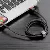 Lightning-kabel Baseus CALKLF-A19 0,5 m zwart