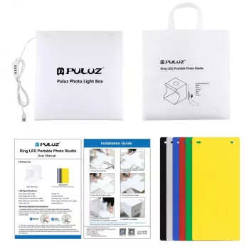 Fotolicht tent Puluz PU5030 6500K USB