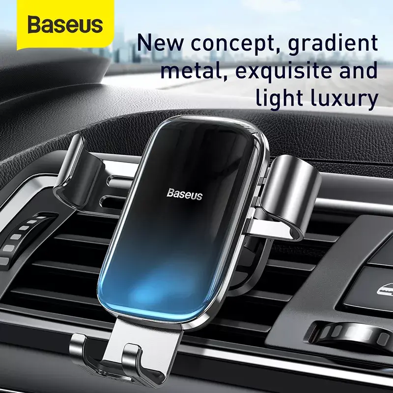 Passieve houder Baseus Glaze Gravity mobiele telefoon zwart