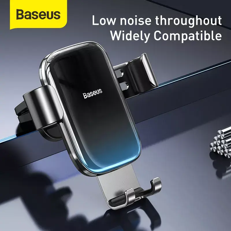 Passieve houder Baseus Glaze Gravity mobiele telefoon zwart