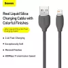 USB 2.0 datakabel Baseus Jelly Lightning naar USB-A 1,2 m, zwart