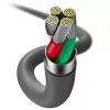 USB 2.0 datakabel Baseus Jelly Lightning naar USB-A 1,2 m, zwart