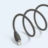 USB 2.0 datakabel Baseus Jelly Lightning naar USB-A 1,2 m, zwart