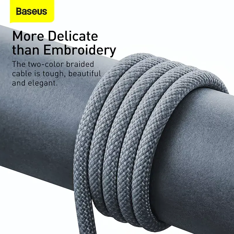 Baseus Dynamic 2m grijs Lightning naar USB-A kabel