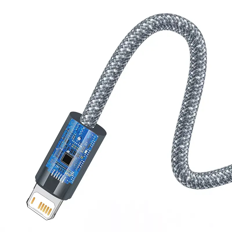 Baseus Dynamic 2m grijs Lightning naar USB-A kabel