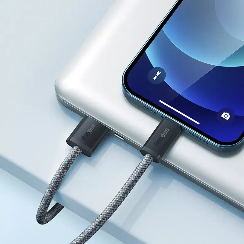 Baseus Dynamic 2m grijs Lightning naar USB-A kabel