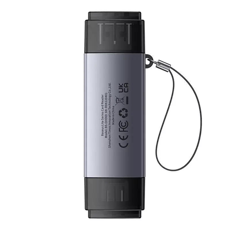 Kaartlezer Baseus geheugenkaartlezer Lite Series WKQX060113 USB- en USB-C-ondersteuning