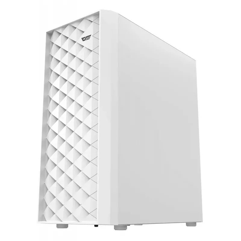 Darkflash DK351 computerbehuizing, wit, met 4 RGB-ventilatoren
