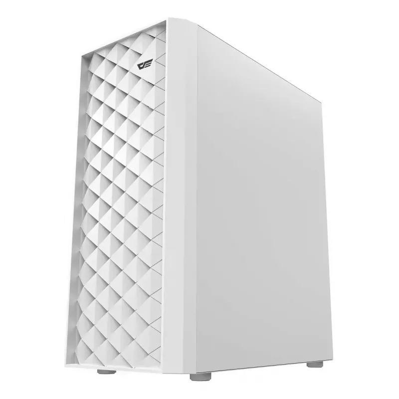 Darkflash DK351 computerbehuizing, wit, met 4 RGB-ventilatoren