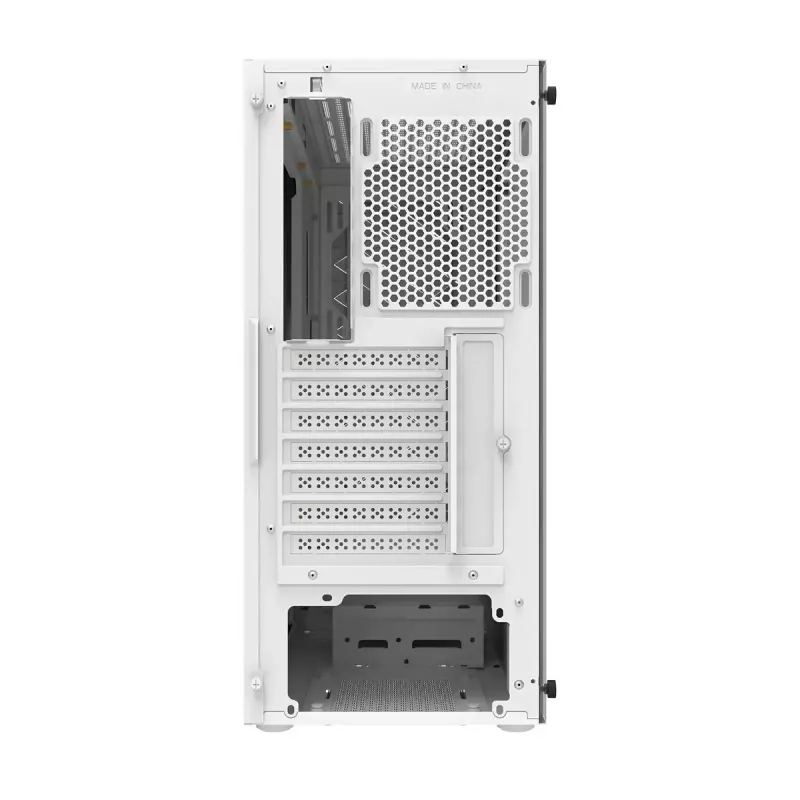 Darkflash DK351 computerbehuizing, wit, met 4 RGB-ventilatoren