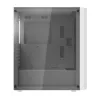 Darkflash DK351 computerbehuizing, wit, met 4 RGB-ventilatoren