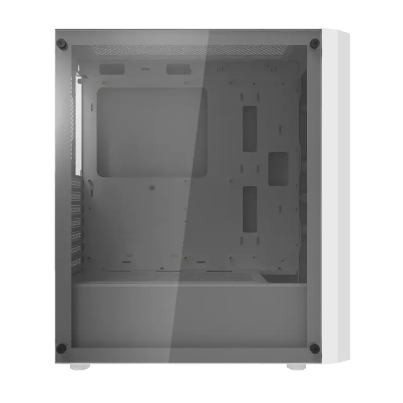 Darkflash DK351 computerbehuizing, wit, met 4 RGB-ventilatoren