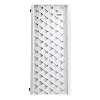 Computerkast Darkflash DK351 WHITE Midi Tower, Micro ATX/ATX/ITX, gehard glas, wit, 200×390×450 mm