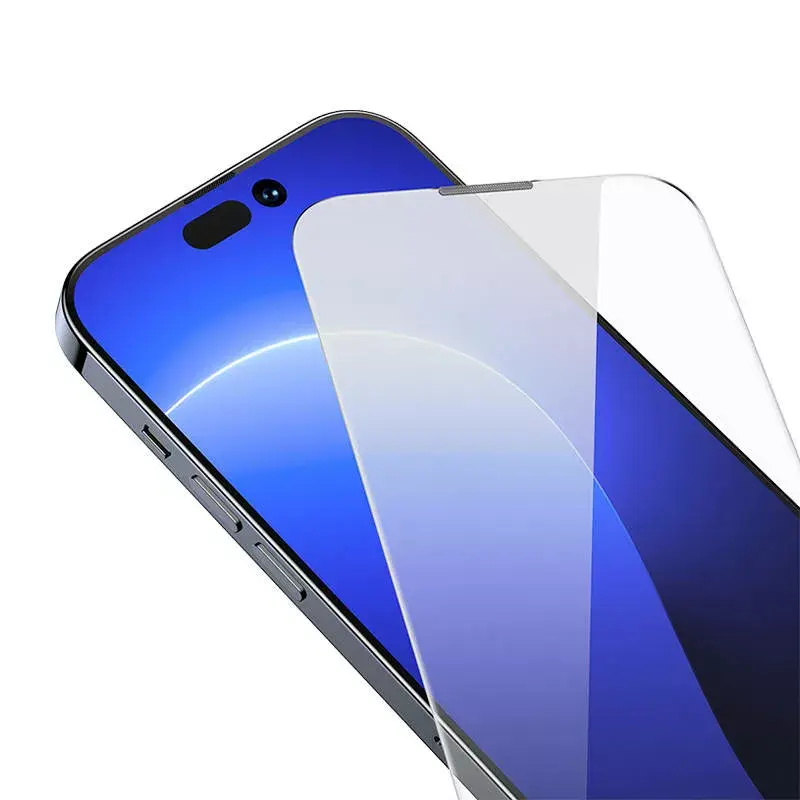 Gehard glas schermbeschermingsfolie Baseus Crystal voor iPhone 14 Pro 0,3 mm, stofdicht, 2 stuks