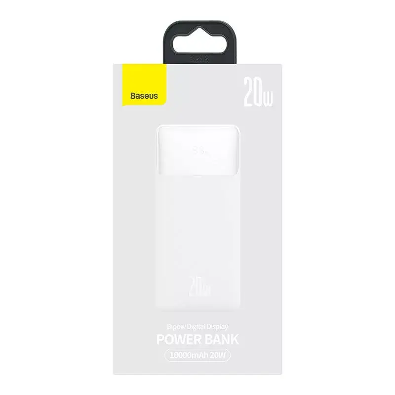 Baseus Bipow powerbank 10000mAh, 20W (wit)