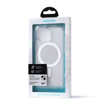 Joyroom JR-14H5 beschermende transparante magnetische hoes voor iPhone 14 MagSafe met magneetring, heldere schaal