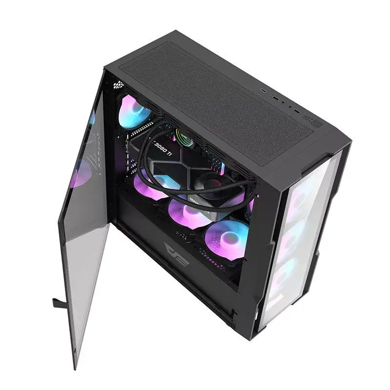 Darkflash DK431 Glass computerbehuizing, ATX, zwart