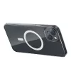 Baseus Magnetic Crystal Clear telefoonhoes voor iPhone 13, transparant, met gehard glas screenprotector