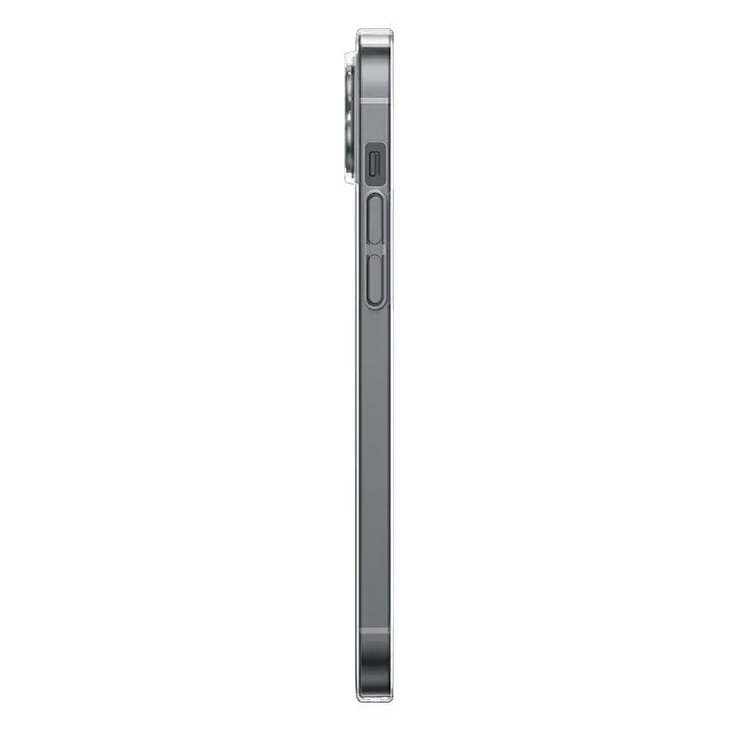 Baseus Magnetic Crystal Clear telefoonhoes voor iPhone 13, transparant, met gehard glas screenprotector