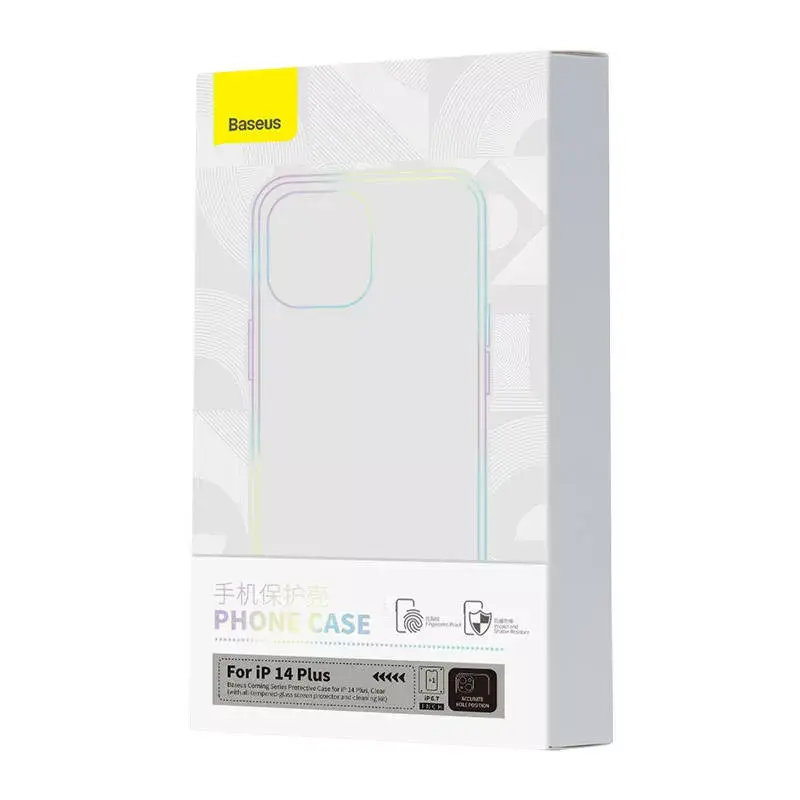 Beschermhoes transparant met gehard glas van Baseus voor iPhone 14 Plus (P60112202201-02)