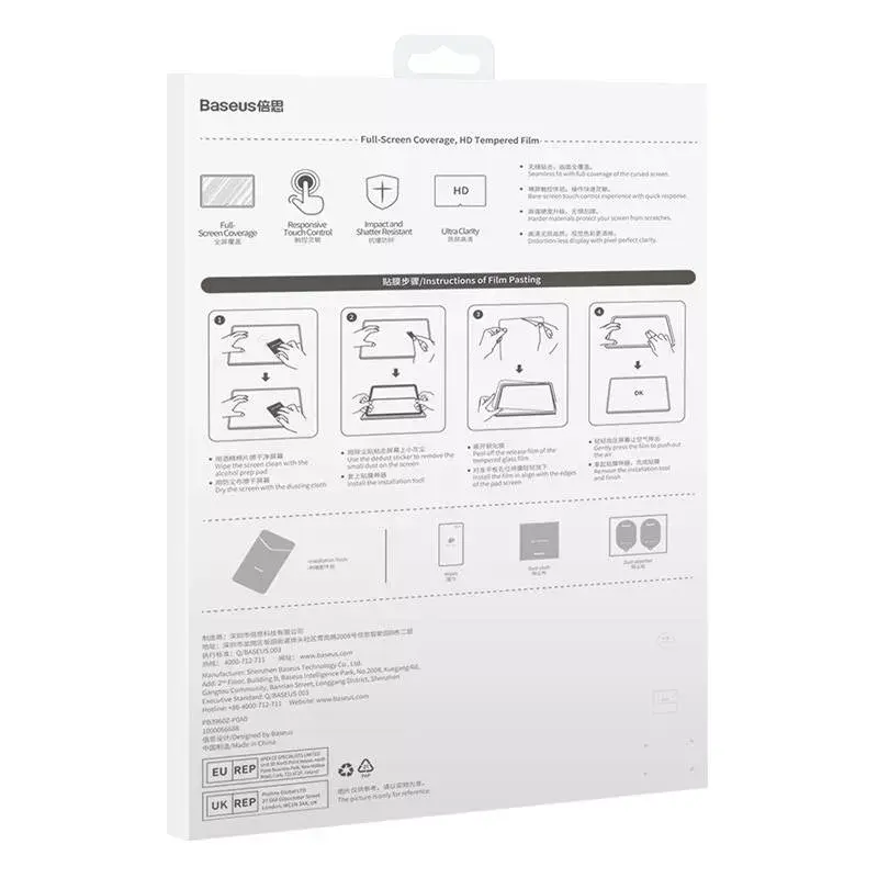 Displayschermfolie van gehard glas Baseus Crystal voor Huawei MatePad Pro 11, 0,3 mm dikte