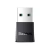 Baseus BA07 Mini Bluetooth-adapter voor pc, USB 5.3 draadloze Bluetooth-dongle-ontvanger - zwart