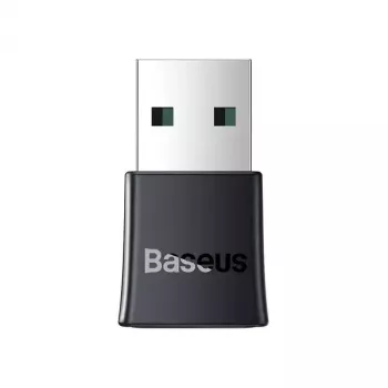 Baseus BA07 Mini Bluetooth-adapter voor pc, USB 5.3 draadloze Bluetooth-dongle-ontvanger - zwart