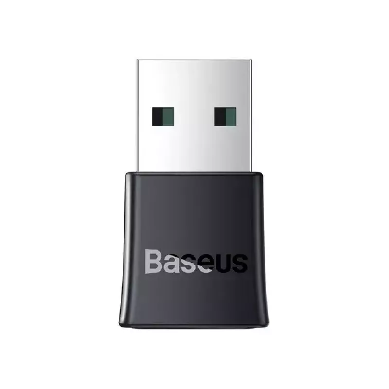 Baseus BA07 Mini Bluetooth-adapter voor pc, USB 5.3 draadloze Bluetooth-dongle-ontvanger - zwart