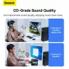Baseus BA07 Mini Bluetooth-adapter voor pc, USB 5.3 draadloze Bluetooth-dongle-ontvanger - zwart