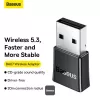 Baseus BA07 Mini Bluetooth-adapter voor pc, USB 5.3 draadloze Bluetooth-dongle-ontvanger - zwart