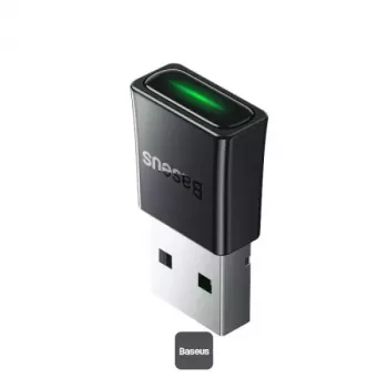 Baseus BA07 Mini Bluetooth-adapter voor pc, USB 5.3 draadloze Bluetooth-dongle-ontvanger - zwart